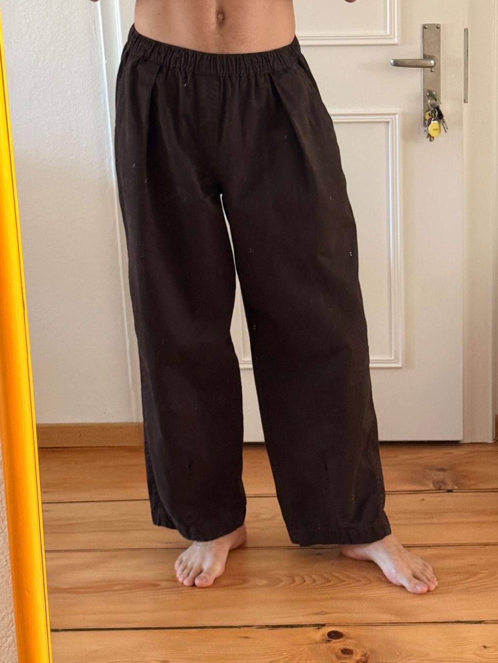Pantaloni: Braune Baumwoll Ballonhose – Usato da Zürich venduto da Basilou98