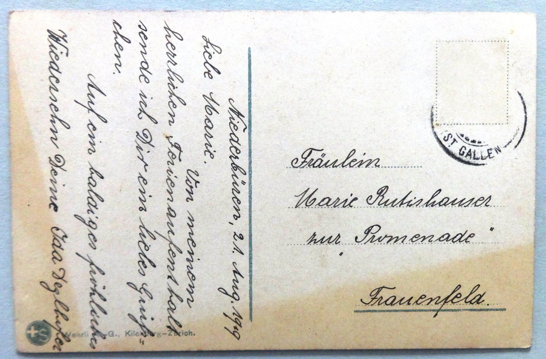 Cartoline postali: Oeschinensee u. Blümlisalp 3670 m – Difettoso da Fétigny venduto da Billy2miny 1