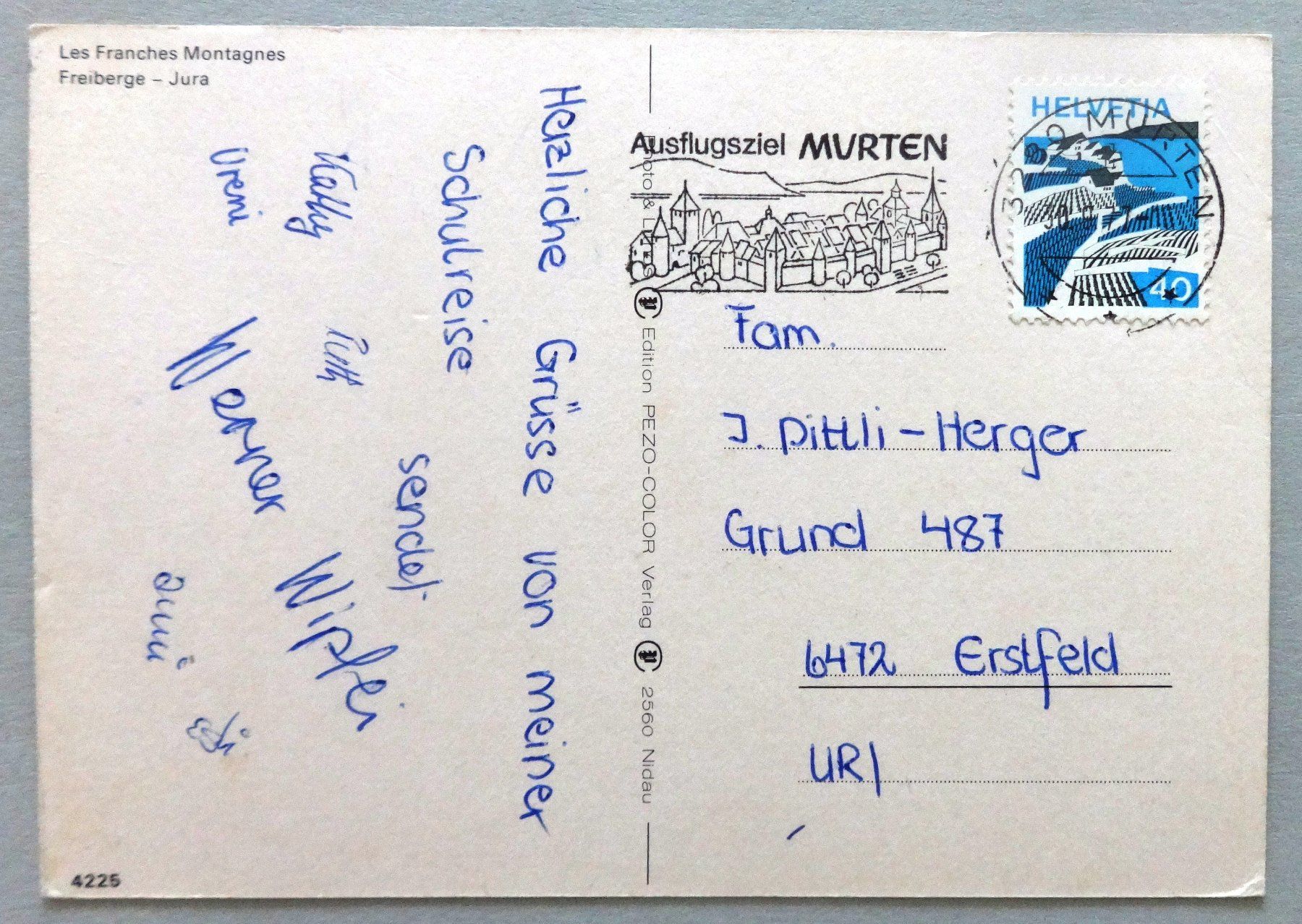 Cartes postales: Les Franches Montagnes – D'occasion à Fétigny par Billy2miny 1