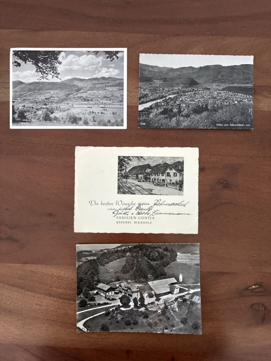 Cartoline postali: 10 Ansichtskarten Schweiz diverse vom Kanton Solothurn  – Usato da Oftringen venduto da Cla.vD.74 2