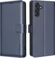 Leder Klapphülle Blau für Samsung s22 Plus – Wallet Case