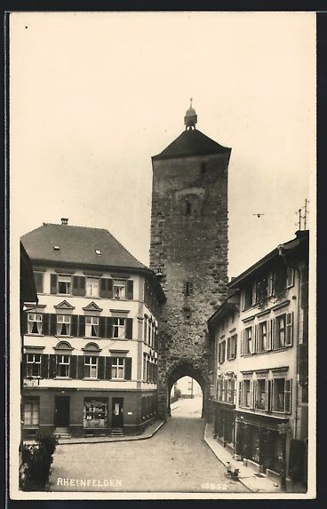 Cartoline postali: Rheinfelden, Geschäft E. Blum vor dem T – Usato da Berlin venduto da bartko-reher
