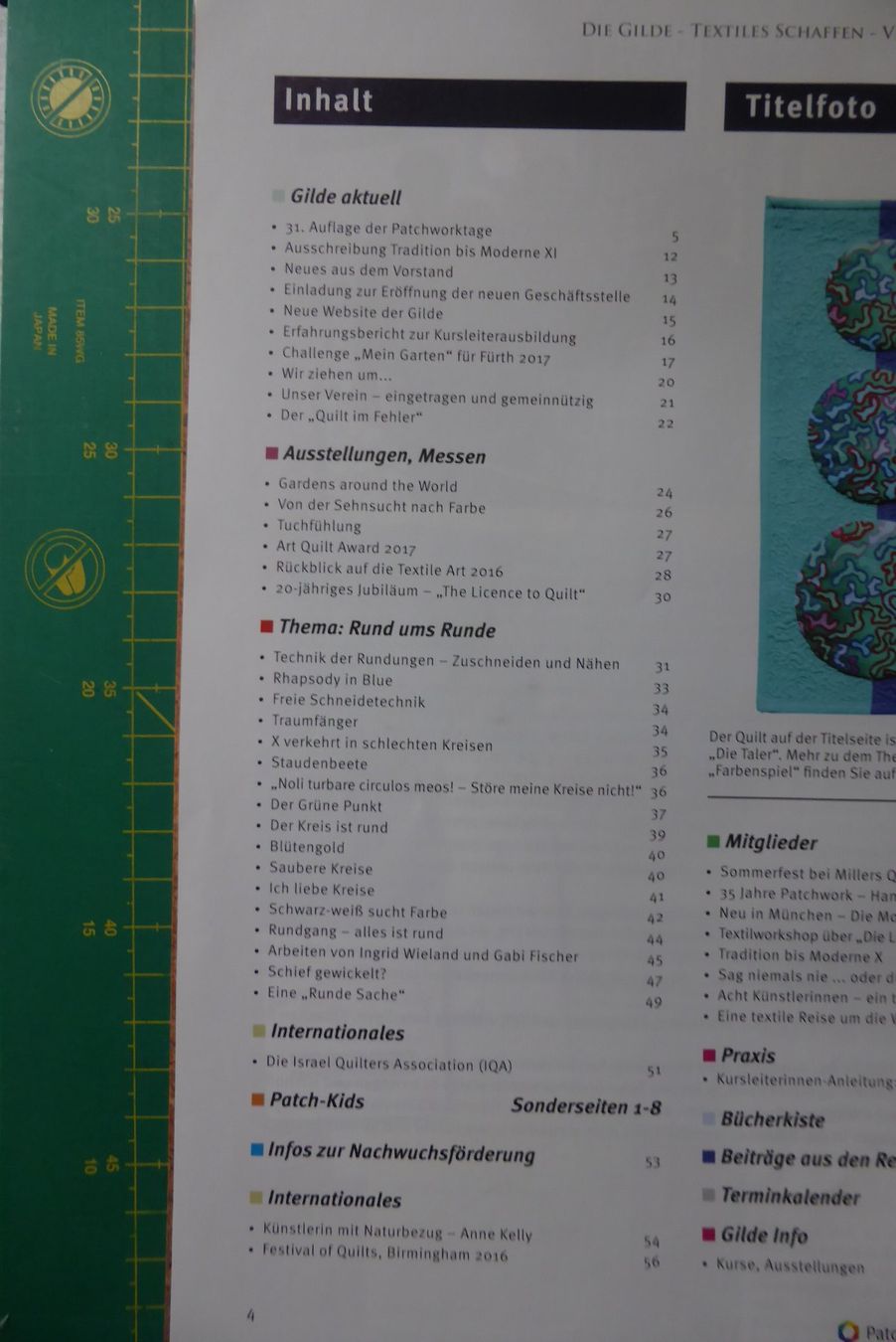 Riviste & Magazine: Magazin - Patchwork Gilde - Thema: Rund ums Runde – Usato da Brunnadern venduto da pinkfaden 1