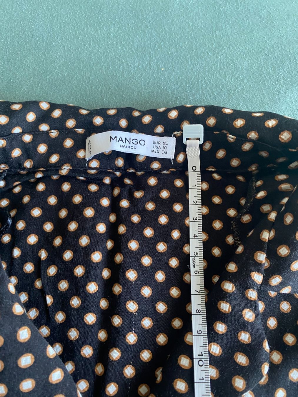 Mango Camicette: MNG, Mango, Bluse, Hemd dunkelbraun, Muster, Gr. XL – Usato da Gümligen venduto da Primeselection 3