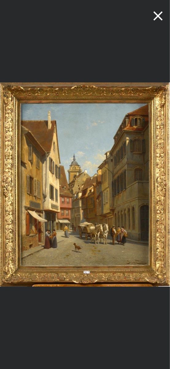 Gemälde: Vieille rue à Colmar – Gebraucht aus Porrentruy von Coeuve2012