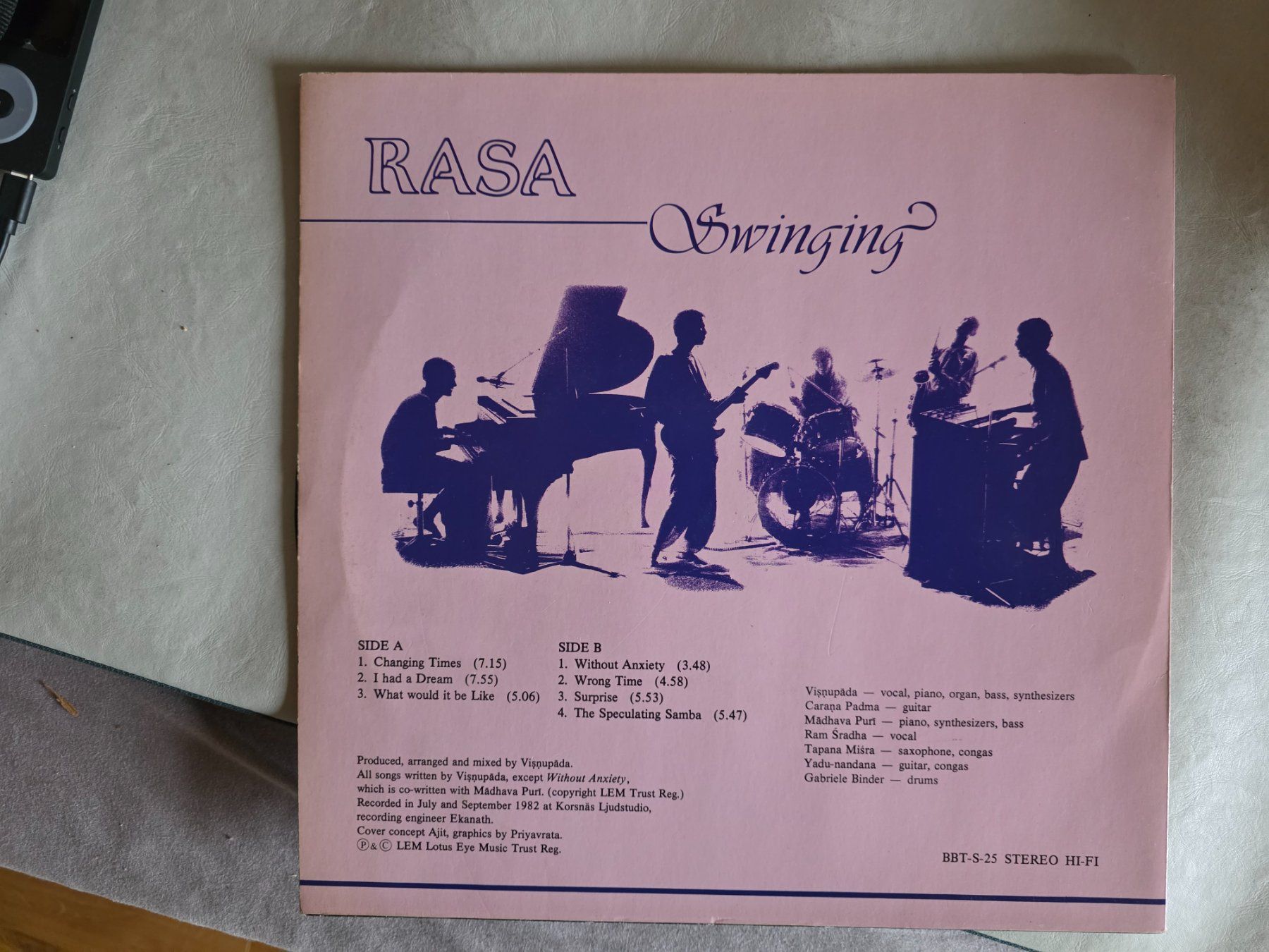 Dischi in vinile: LP : RASA Swinging - Lotus Eye - BBT-S-25 – Usato da Walterswil BE venduto da Lonitti 2
