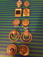 4er Set Vintage Ohrclips Ohrringe goldfarben div. Designs!!!