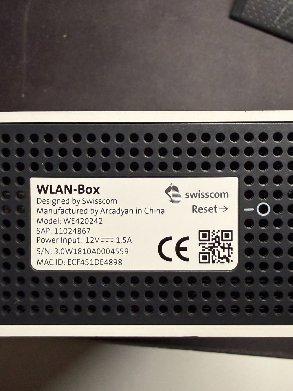 Swisscom WiFi: Swisscom WLAN Box Gen. 1 – Usato da Hermetschwil-Staff venduto da b6mp 1