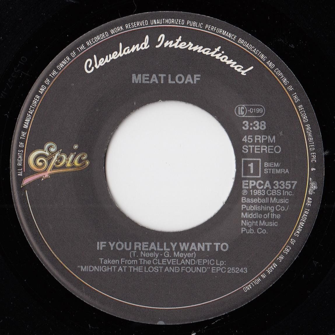 Vinyles: Meat Loaf Vinyl Single von 1981 – D'occasion à Volketswil par Abcrecords 2