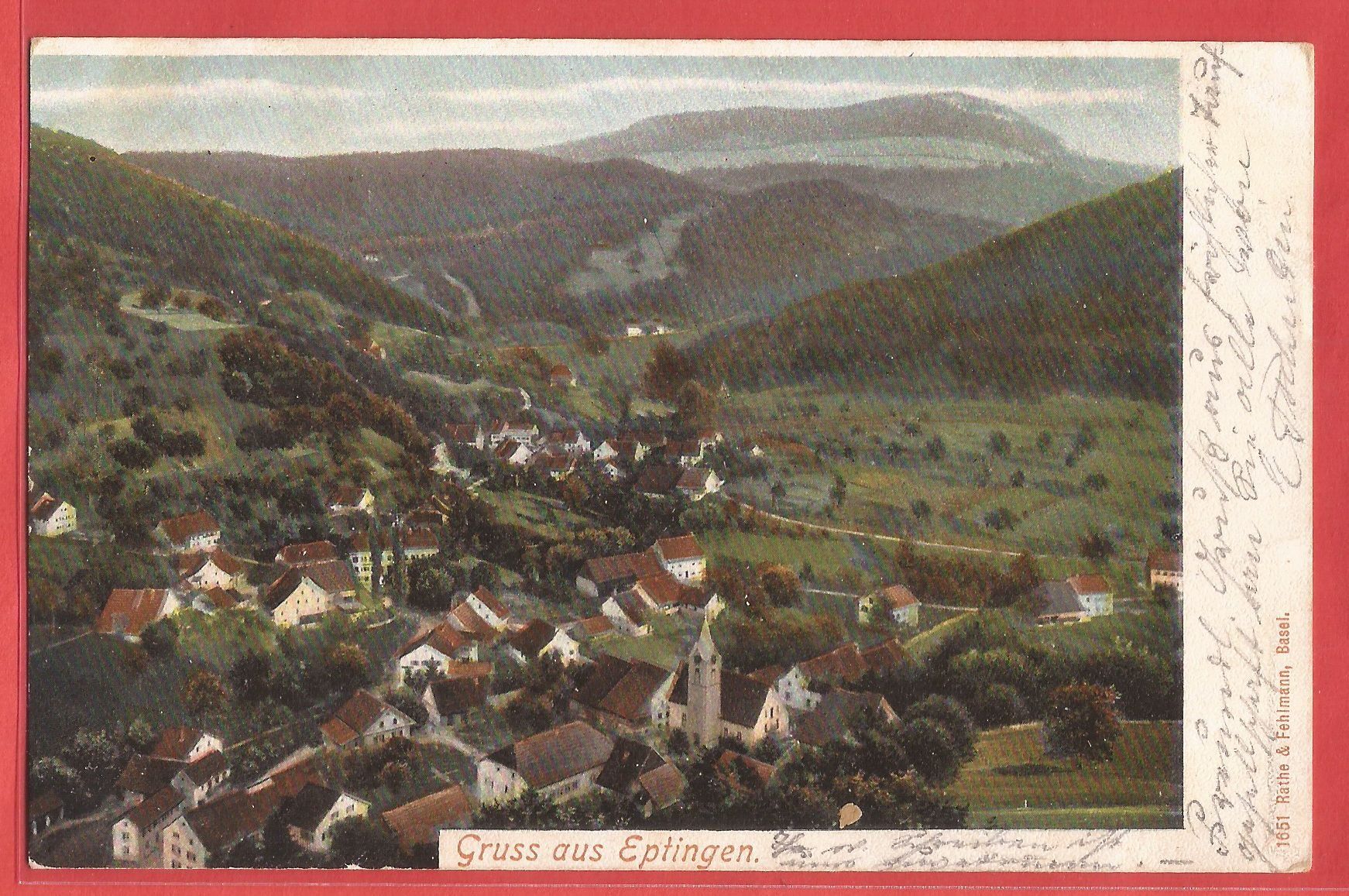Ansichtskarten: Eptingen - 1903 – Gebraucht aus Fislisbach von Porano