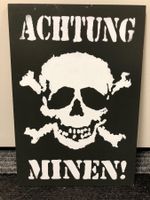 (KOPIE) Achtung minen totenkopf hinweis warnung