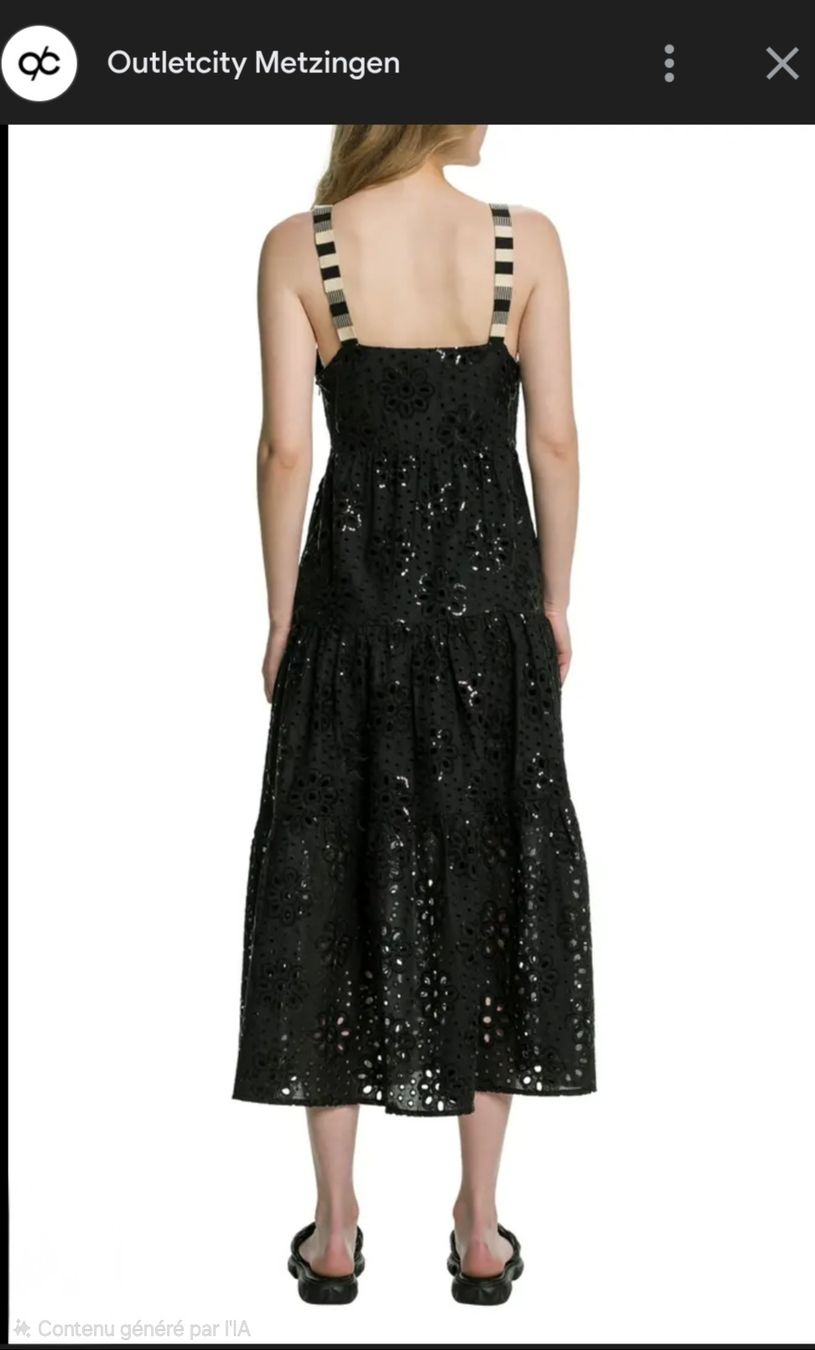 Desigual Kleider: Desigual Robe d'été noire, brodée, taille S – Neu (gemäss Beschreibung) aus Vevey von sil_qz5h 7