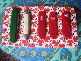3x Wenger rot + 2x Germany Sackmesser