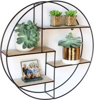 Intimo Living Schwarzes Industrial Wandregal