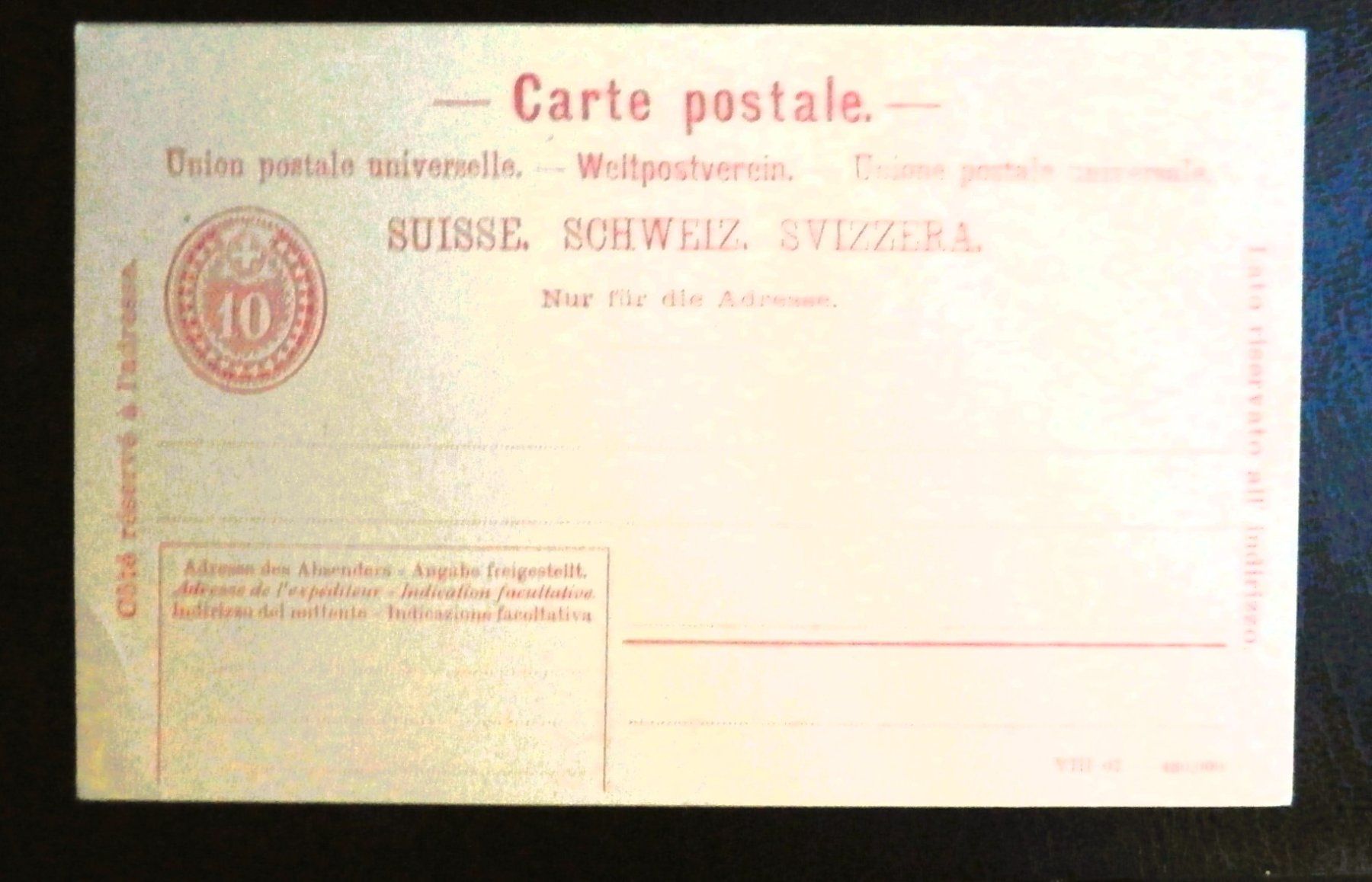 Tutti i francobolli: CH alte ungebrauchte Postkarte – Usato da Kehrsatz venduto da Bernherb2