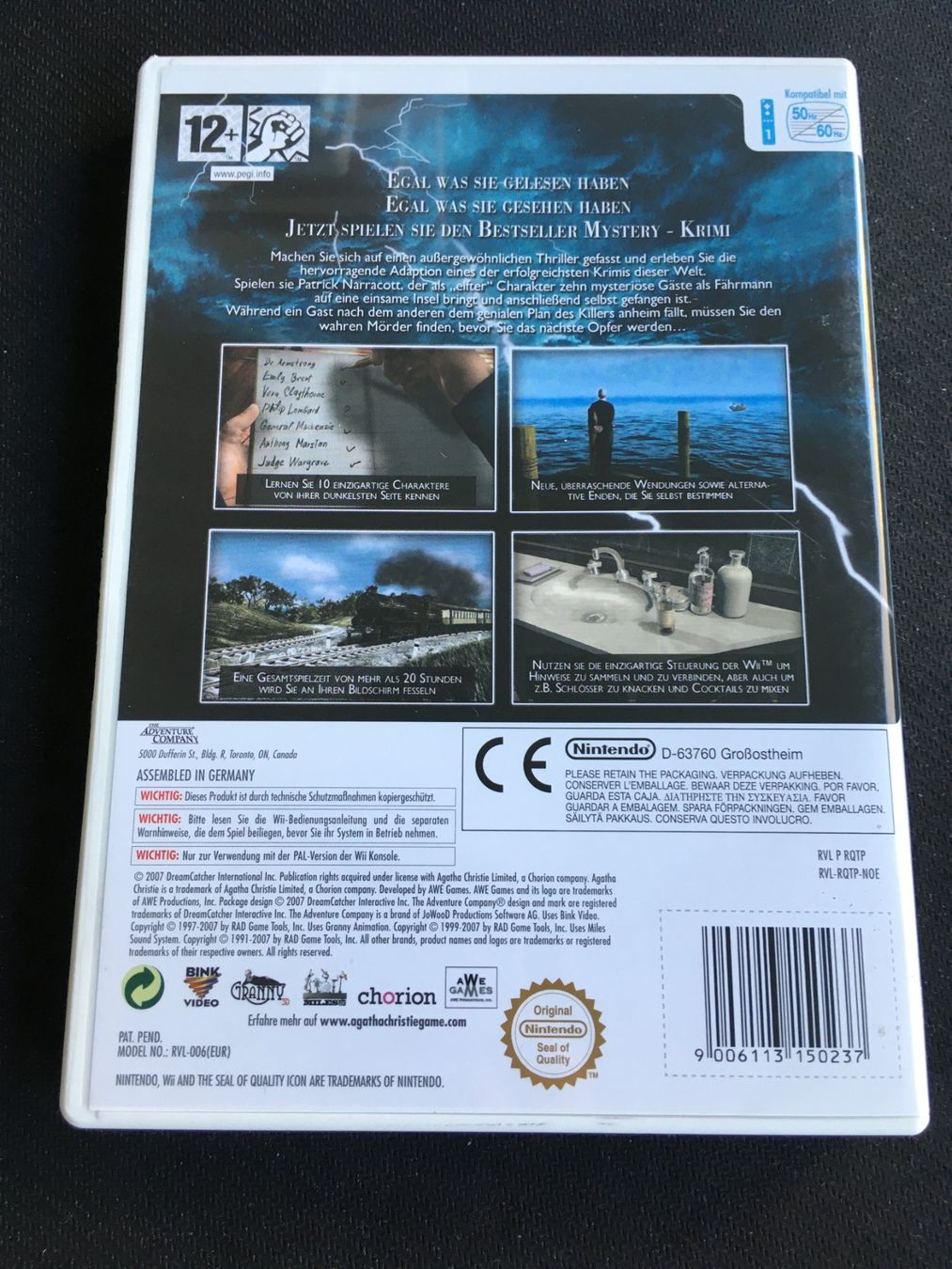 Nintendo Spiele: Agatha Christie - Nintendo Wii Game – Gebraucht aus St.Gallen von Punktchen01 1