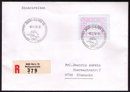 ATM A1_Frühe EINSCHREIB-EINZELFRANKATUR 0110_8.11.76 Bern 15