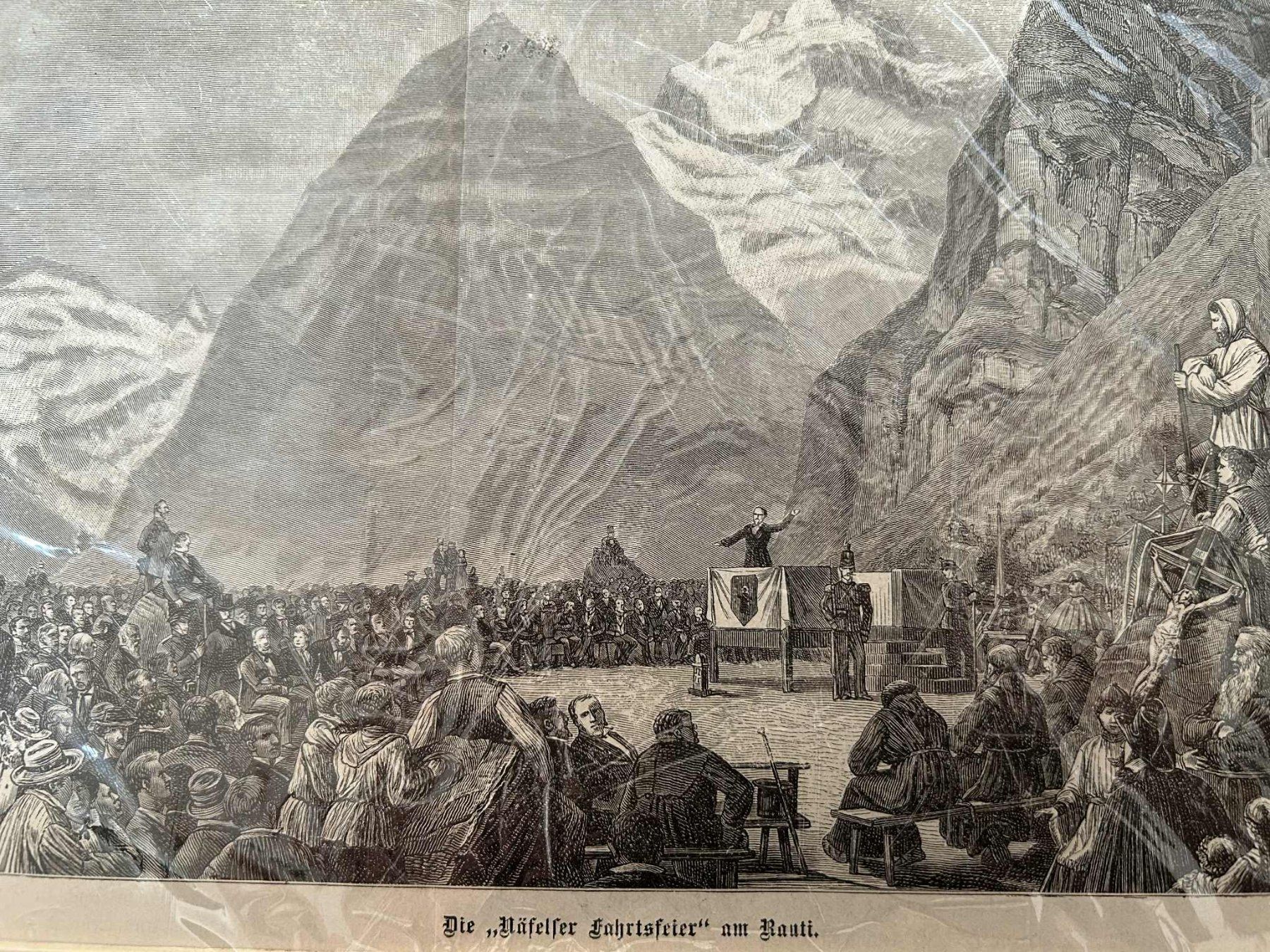 Incisioni: Näfelser Fahrt (Glarus), ca 1881 – Usato da Bern venduto da Flo_Brunner