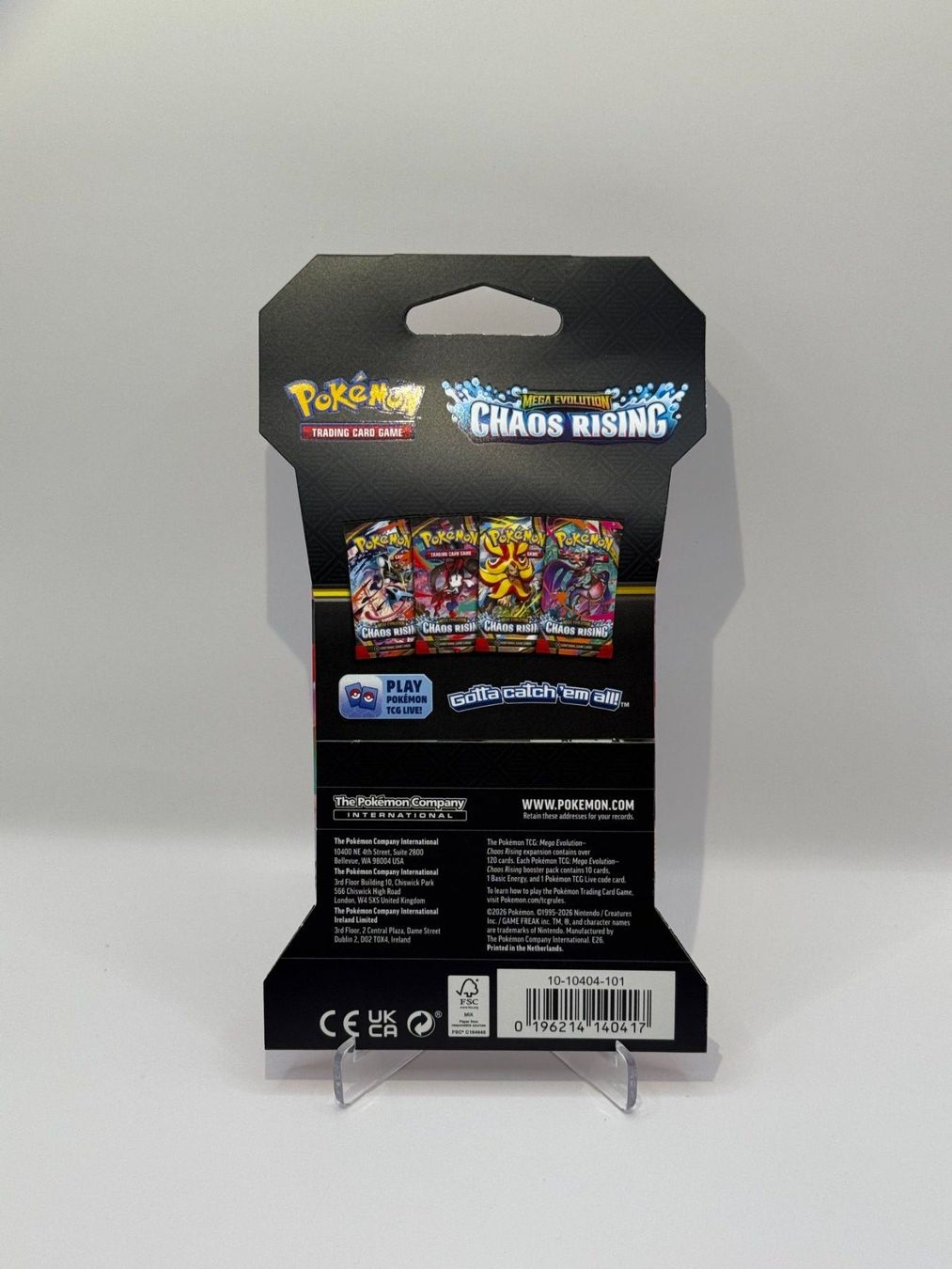 Karten: Chaos Rising Booster Pack EN / Sealed Pokémon Mega Evolution – Neu und originalverpackt aus Gränichen von zamZONE 3