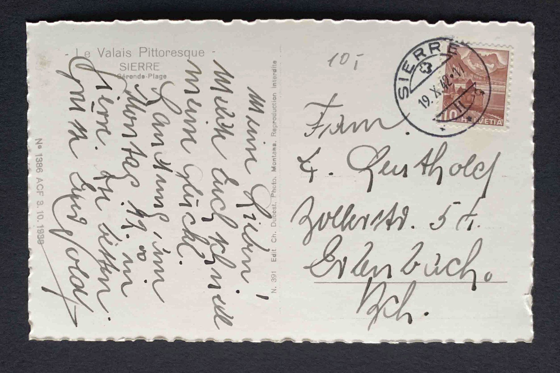 Cartes postales: AK Le Valais Pittoresque Sierre – D'occasion à Goldau par artelier1 1