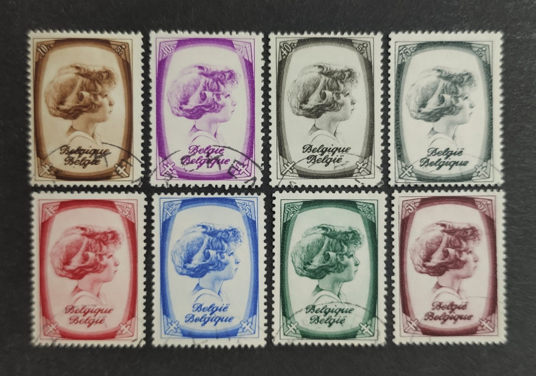 Tutti i francobolli: Belgien 1938, Satz gestempelt – Usato da Wil SG venduto da Zazal