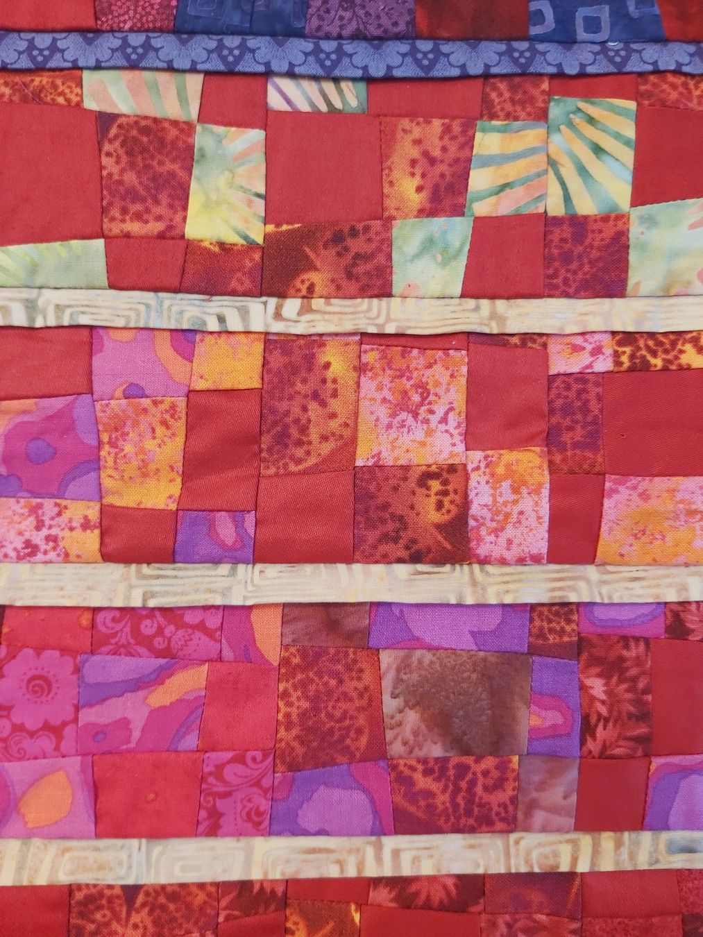 Alle Dekorationen: Patchwork Quilt "Kaskade" Unikat 76 x 80 cm – Neu (gemäss Beschreibung) aus Wetzikon ZH von Meltingpot29 2