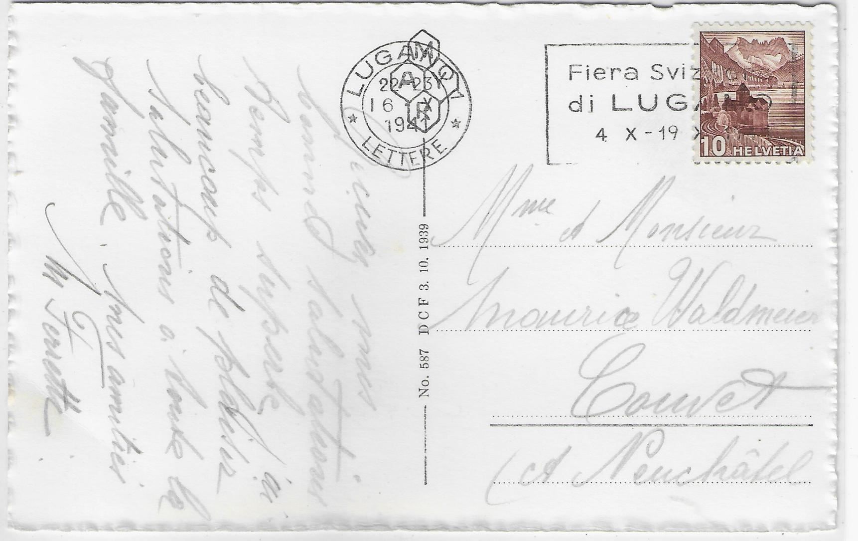 Cartes postales: Tesserete - Vue generale – Antique à Ettingen par Kartenplanet 1