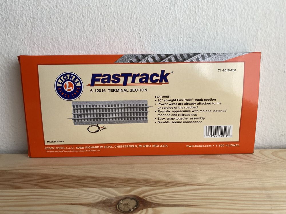 Lionel Fastrack Terminal Section 6-12016 (Neu und originalverpackt) in ...