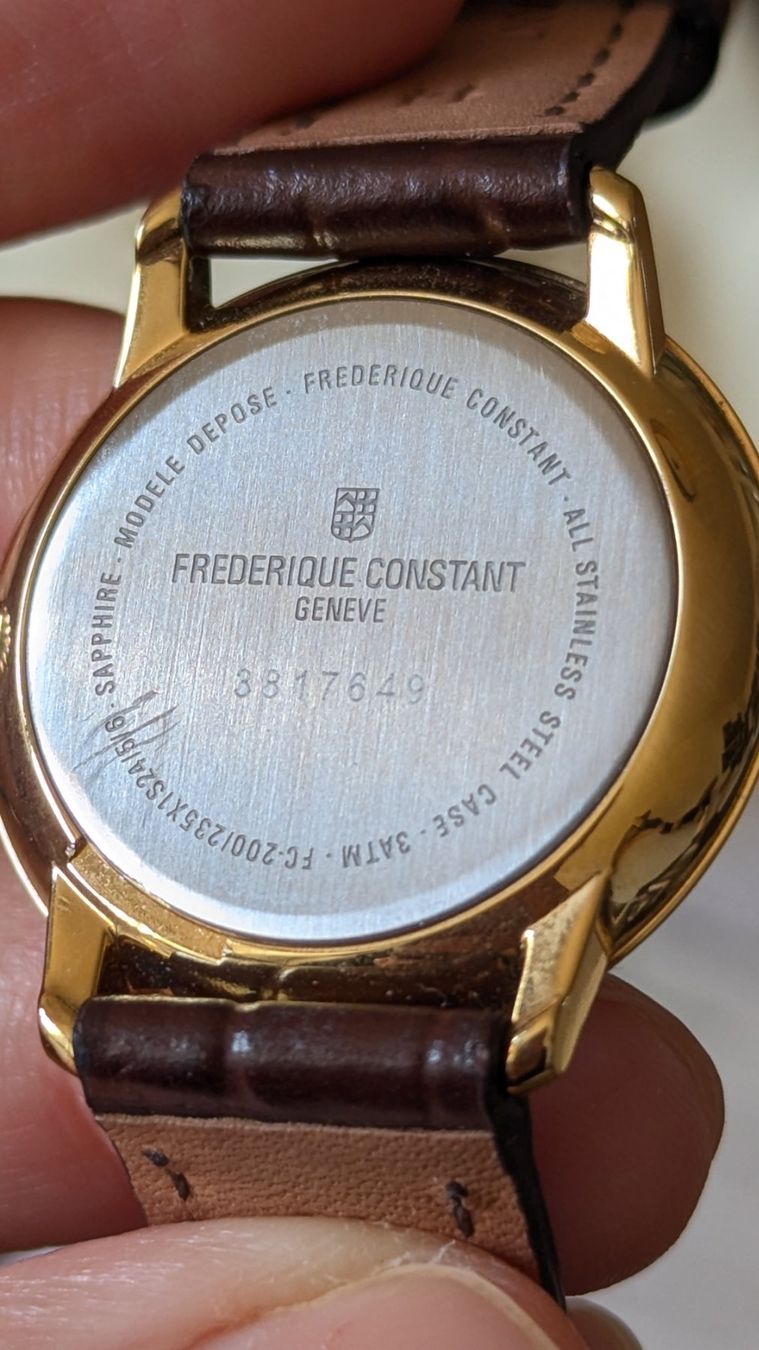 Frederique Constant Orologi: Frederique Constant Slimline Small Second Quarz Uhr full set – Usato da Zürich venduto da oschance 2