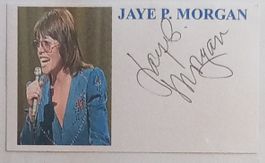 Jaye P. Morgan Autogramm signiert Karte 7x10cm