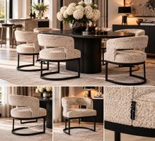 6 x Richmond Interiors Stuhl Ellis lovely beige Stühle