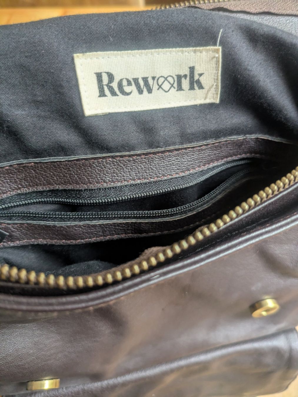 Zaini: Rucksack Rework Leder dunkelbraun – Usato da Dornach venduto da mkh_8yst 2