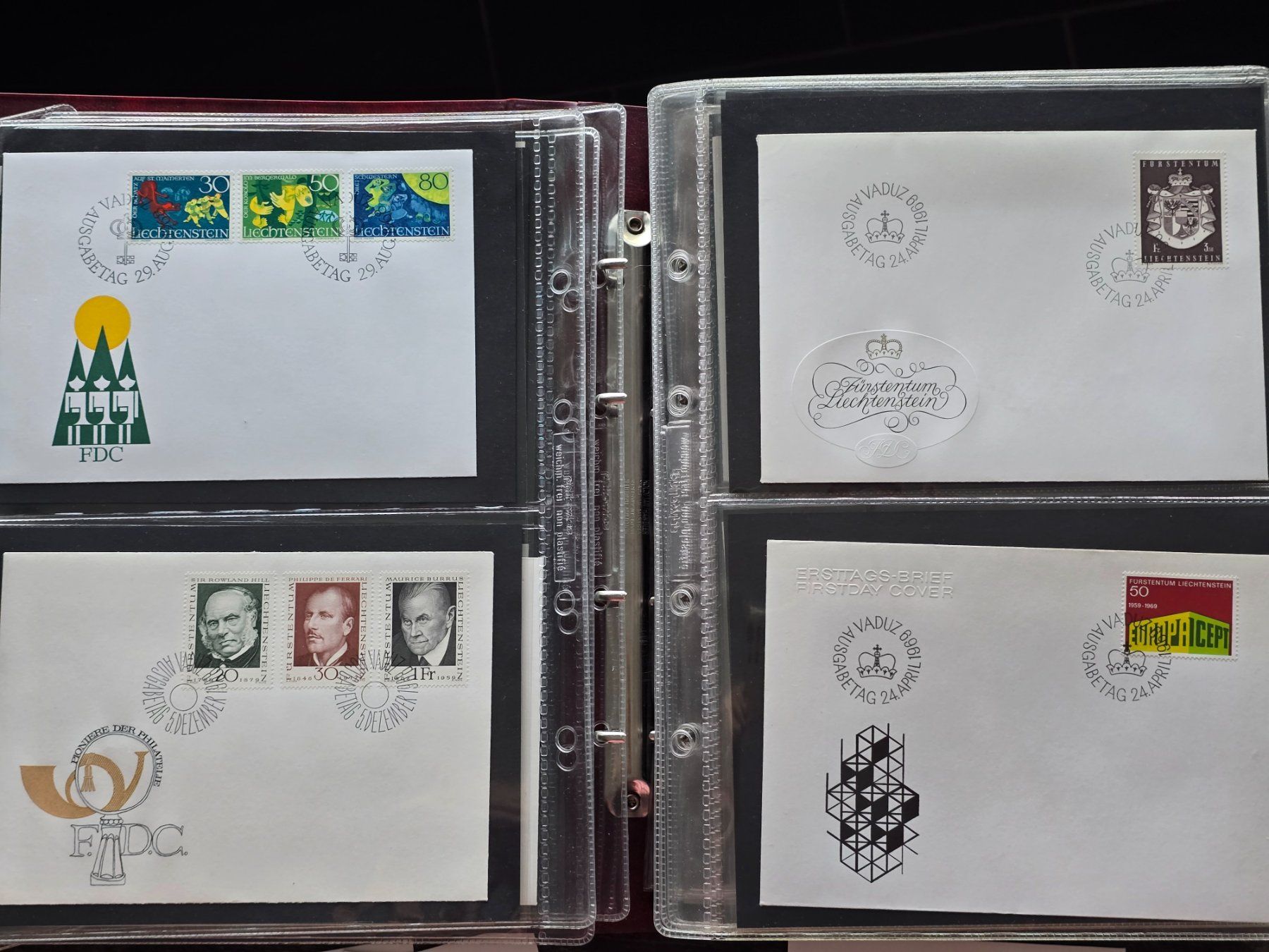 Tutti i francobolli: FL Lot FDC Briefe Liechtenstein – Usato da Küsnacht ZH venduto da Hitch1 2