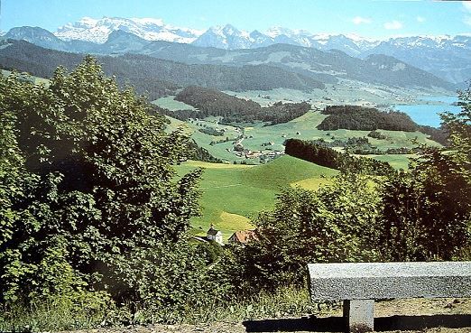 Ansichtskarten: FEUSISBERG Blick vom Berghaus Etzel-Kulm – Neu (gemäss Beschreibung) aus Jona von philajona