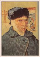 Kunst-AK, Van Gogh, Selbstbildnis mit verbundenem Ohr