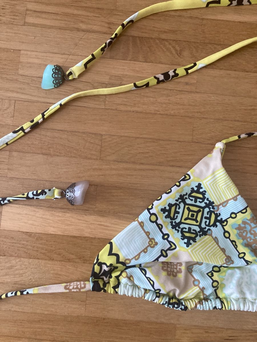 H&M Badekleider & Bikinis: H&M Bikini gelb gemustert Gr. 36/38 – Neu (gemäss Beschreibung) aus Schlieren von cotopaxi06 2