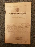 Giovan Battista Pioda, 11. Bundesrat, Original-Autogramm