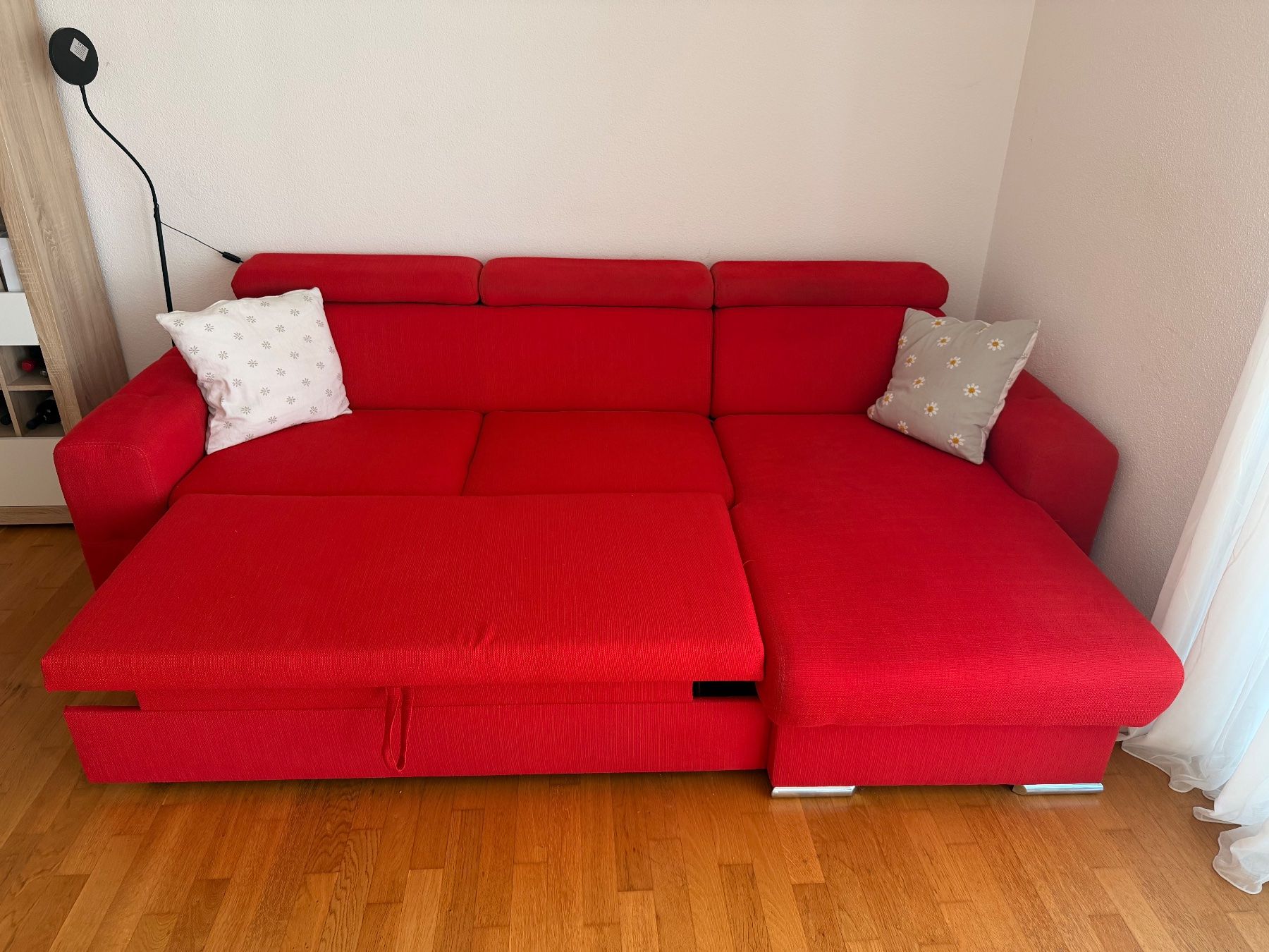 Divani: Couch rot 270x175cm mit Bettfunktion – Usato da Kreuzlingen venduto da cam_27t8 1