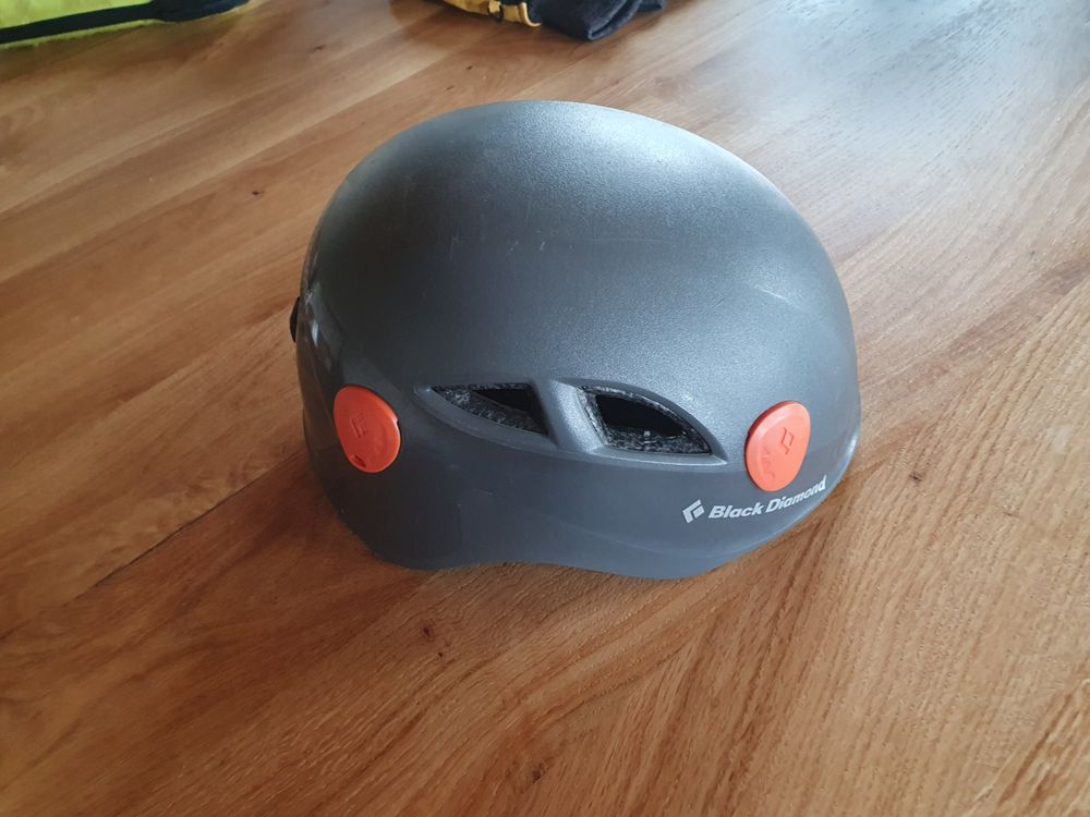 Casque D'escalade Vintage Joe Brown JB – Fibre De Verre Orange – Années 80 UK