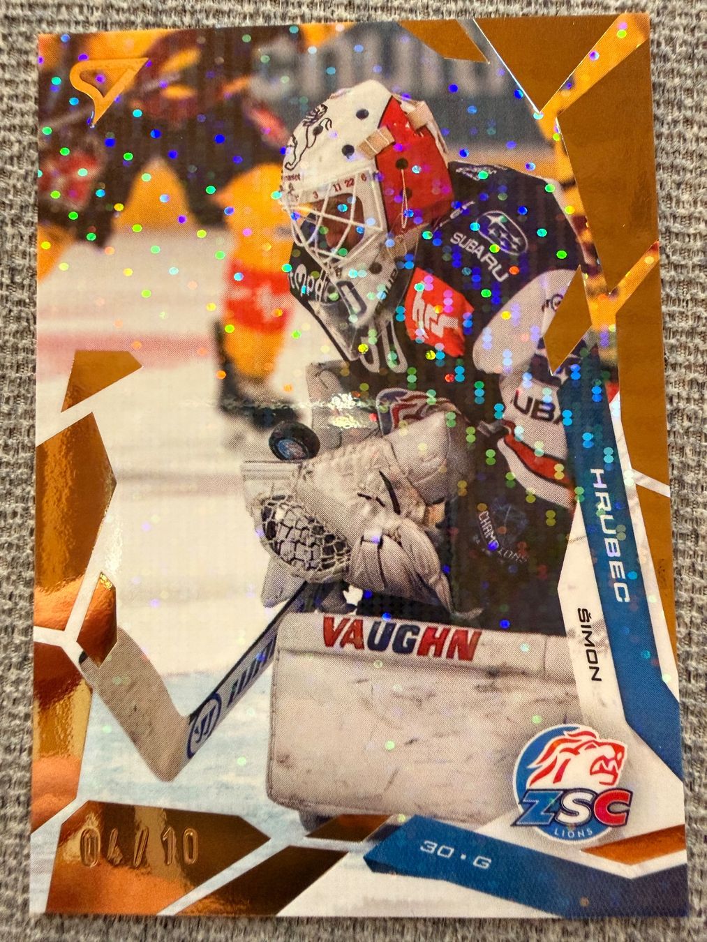 Sportzoo Sammelbilder & Trading cards: Simon Hrubec - ZSC - gold parallel - 04/10 numbered – Neu (gemäss Beschreibung) aus Cheyres von KeK04
