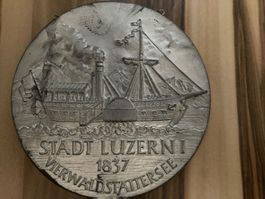 Schiff Stadt Luzern 1 1837 Vierwaldstättersee Wand Deko