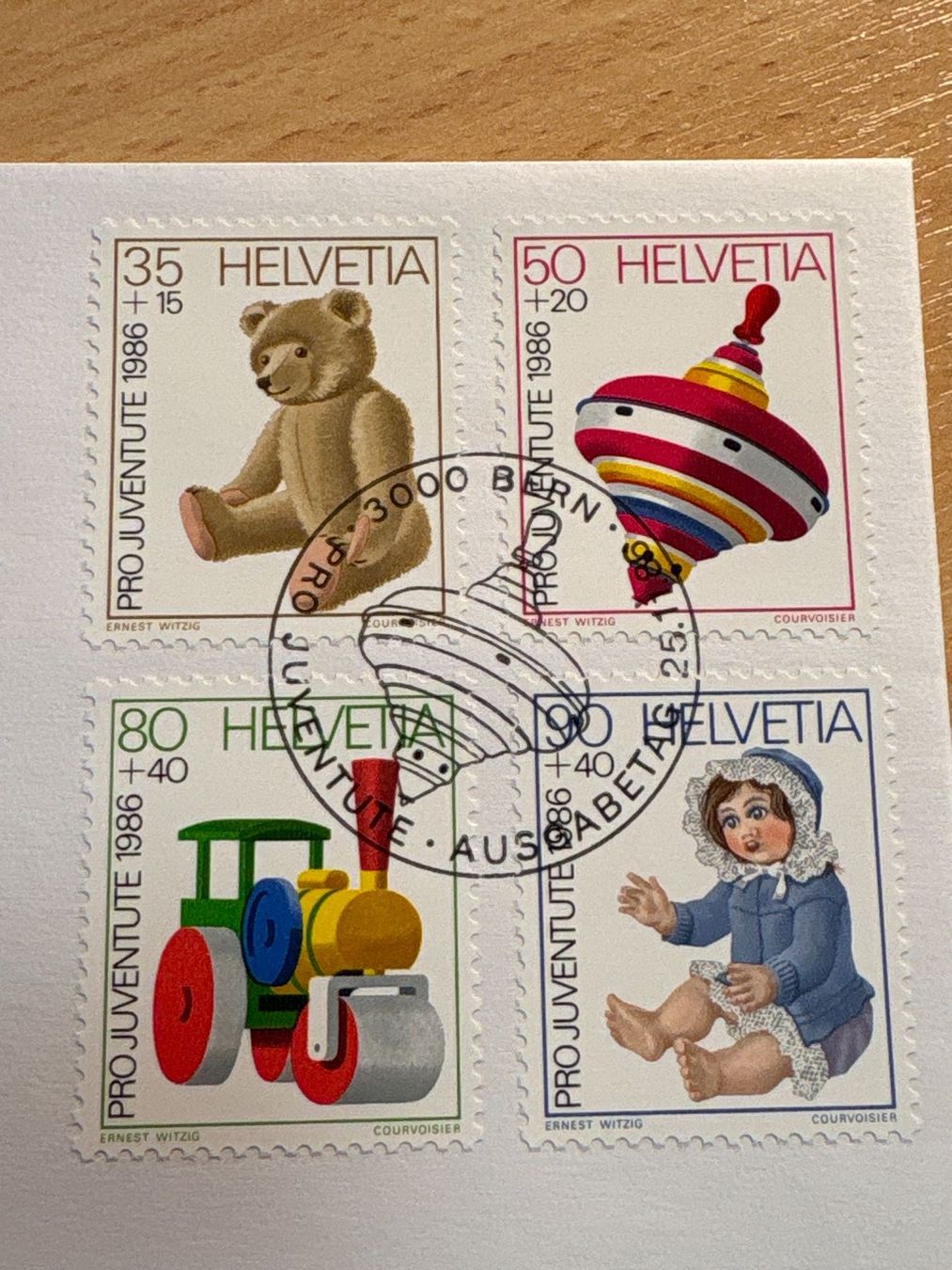 Tutti i francobolli: Pro Juventute 1986 Ersttagsbrief mit Sonderstempel – Usato da Ibach venduto da lisch3 1