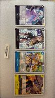 One Piece Sammelkarten Set 4 Stk Japanisch neuwertig