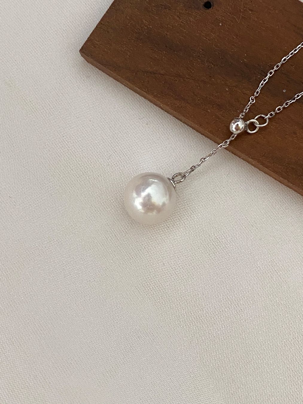 Ketten: Top Glanz 9.5 mm Perlen Kette / Süsswasserperlen echte – Neu und originalverpackt aus Sarnen von yingsperlen 2