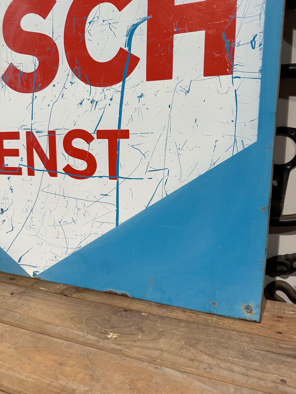Schilder: Altes Belchschild "Bosch Dienst" ( Garage / Oldtimer ) – Gebraucht aus Luzern von Fracht-Design 3
