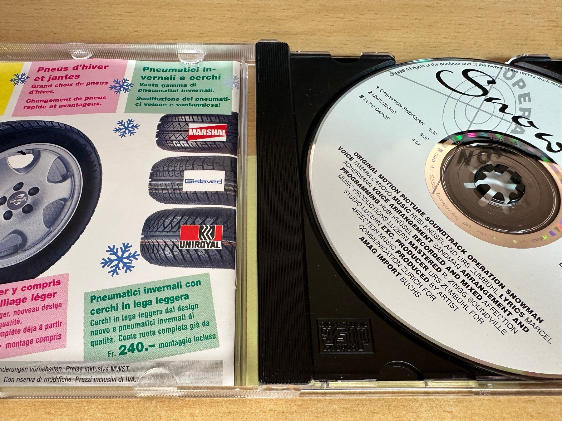 CDs: Tamara Canovo – Operation Snowman - Single CD – Gebraucht aus Rikon im Tösstal von Alpenmutz 2