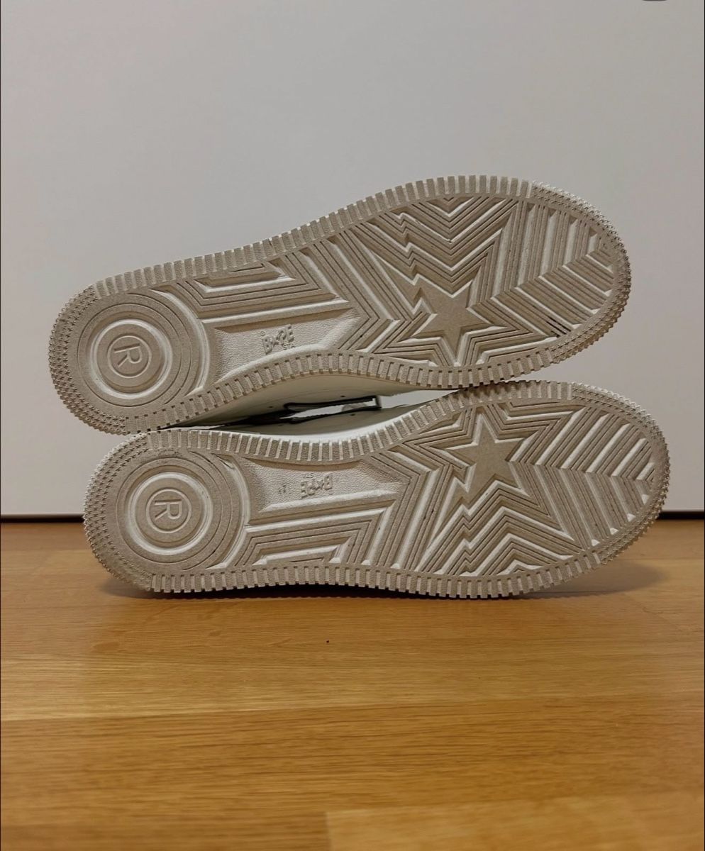 Bape Scarpe da uomo: BAPE Sta "Patent White Green" – Usato da Basel venduto da Kevinbuckcards 3