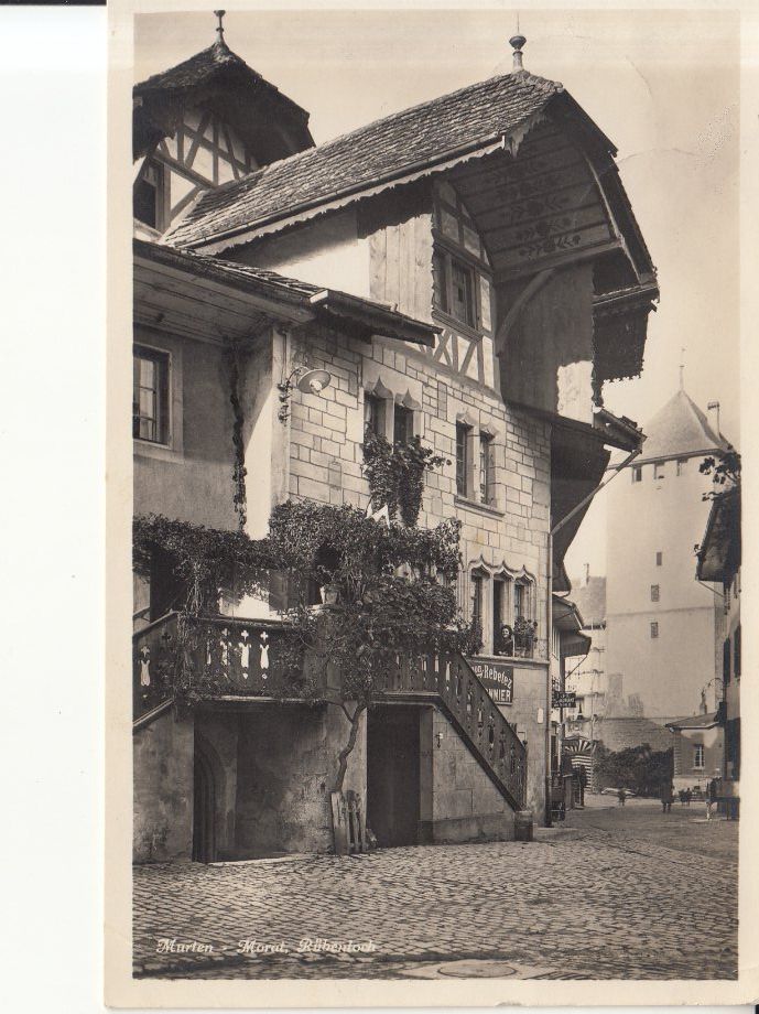 Cartoline postali: Murten 1934 – Usato da Bürglen TG venduto da StampGraf