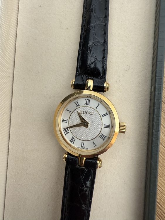 Montre Quartz Vintage Années 80 - Boîtier Et Bracelet Plaqué Or - Femme - Suisse