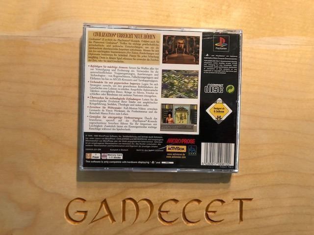 Sony Giochi: Civilization PS1 Playstation 1 mit Karte – Usato da Steinach venduto da Gamecet 2